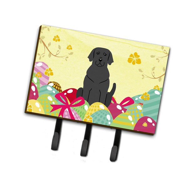 Jensendistributionservices Easter Eggs Black Labrador Leash or Key Holder MI2088068 - main